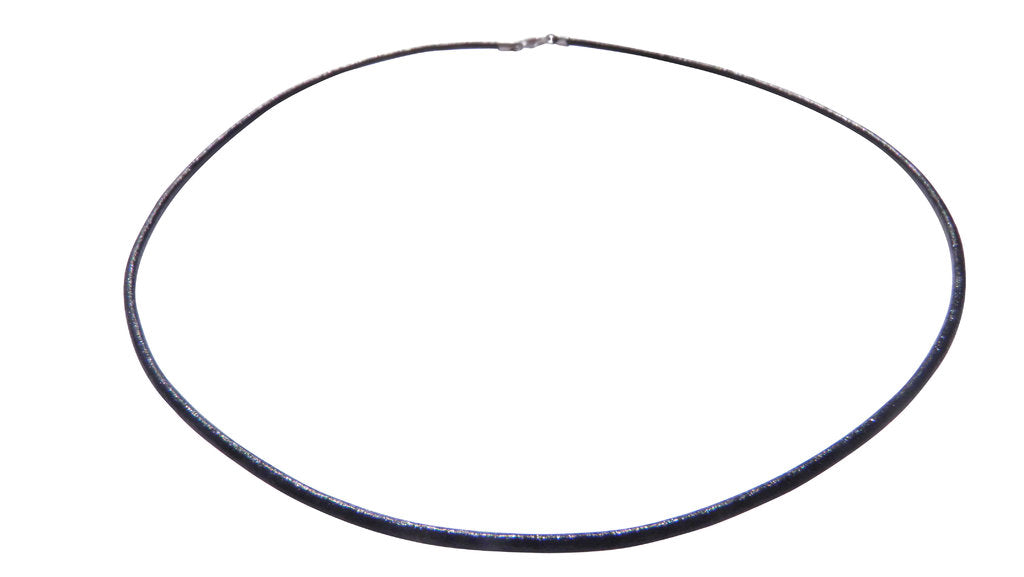 Lederbandcollier schwarz
