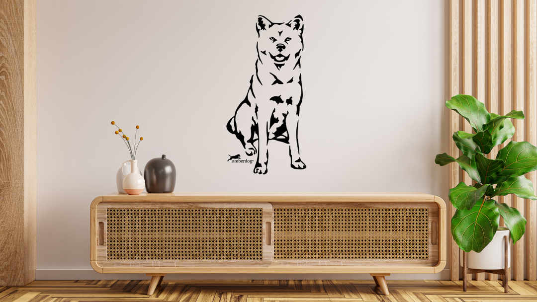 Akita Wandtattoo Wandbild Wandsticker Wandaufkleber Wanddekoration