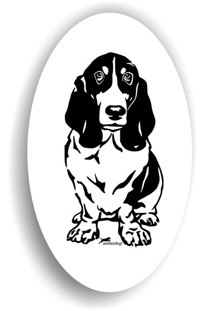 Basset Hound Sticker Aufkleber