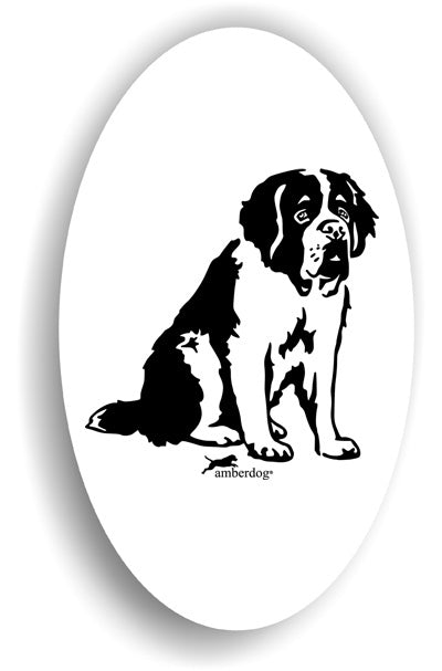 Bernhardiner Sticker Aufkleber