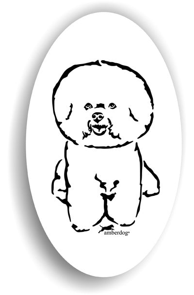 Bichon a Poil Frisé Sticker Aufkleber