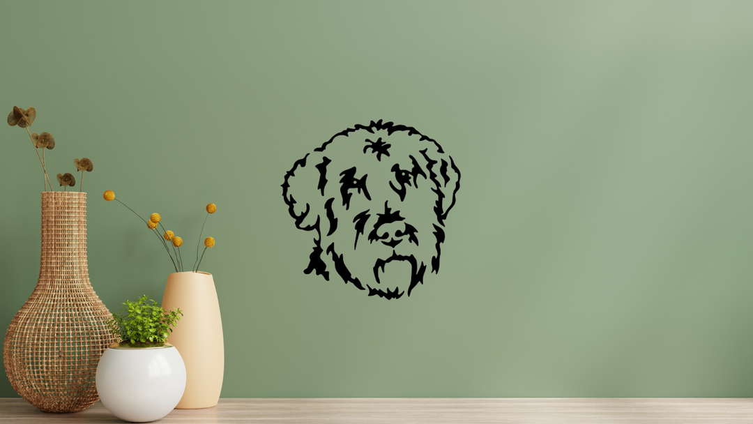 Bouvier Kopf Wandtattoo Wandbild Wandsticker Wandaufkleber Wanddekoration