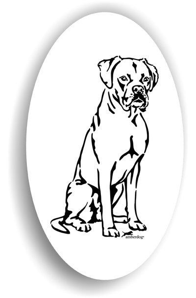 Boxer Sticker Aufkleber