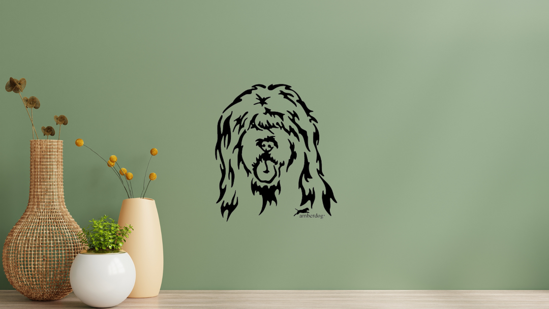 Briard Kopf Wandtattoo Wandbild Wandsticker Wandaufkleber Wanddekoration