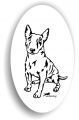 Bullterrier Sticker Aufkleber