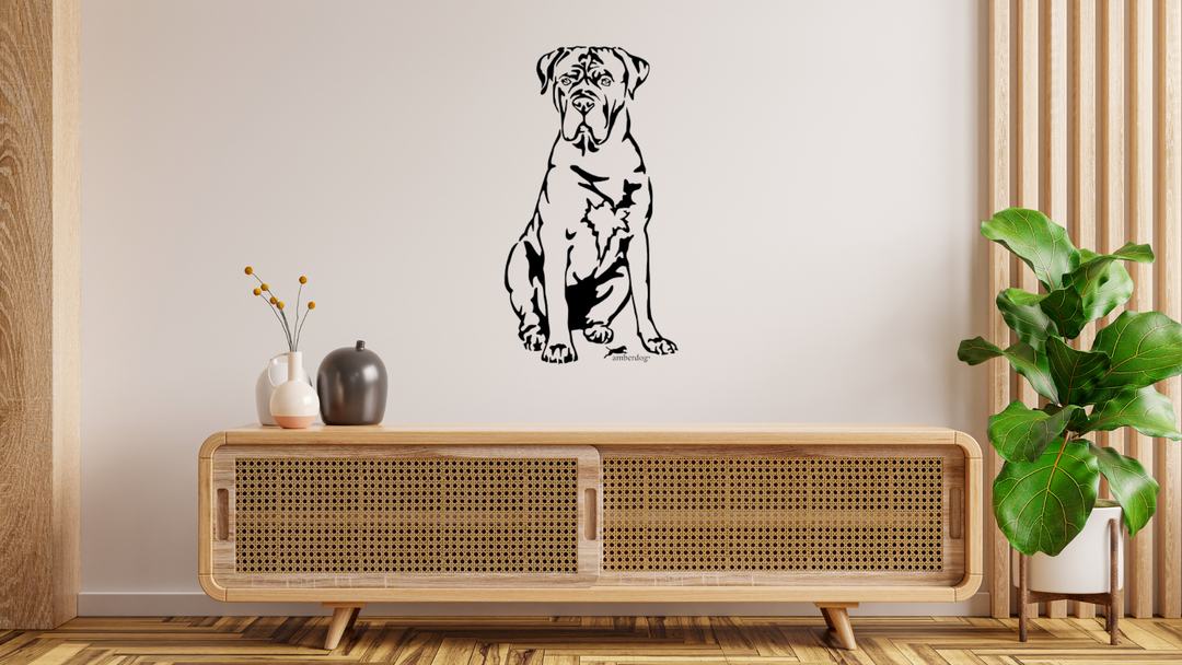Cane Corso Wandtattoo – Hochwertige Wanddekoration für Wohnzimmer, Schlafzimmer und Kinderzimmer – In verschiedenen Größen erhältlich