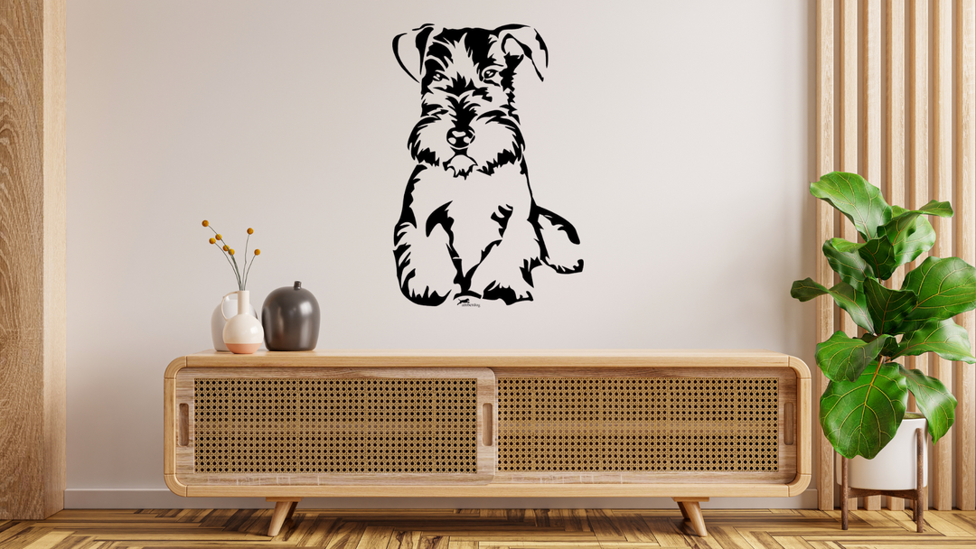 Cesky Terrier Wandtattoo Wandbild Wandsticker Wandaufkleber Wanddekoration