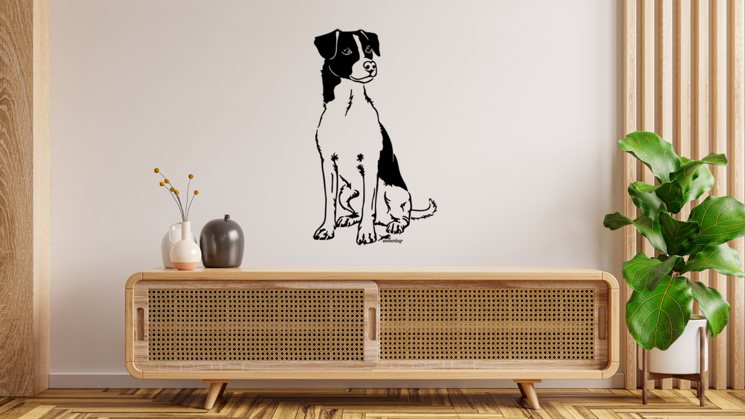 Dänischer Hofhund Wandtattoo Wandbild Wandsticker Wandaufkleber Wanddekoration