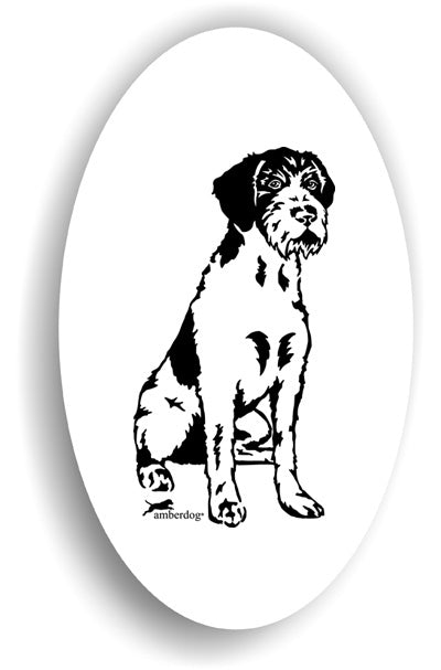 Deutsch Drahthaar Sticker Aufkleber