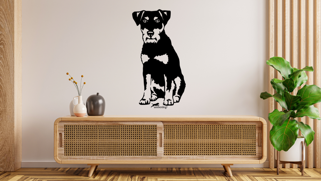 Deutscher Jagdterrier Wandtattoo Wandbild Wandsticker Wandaufkleber Wanddekoration