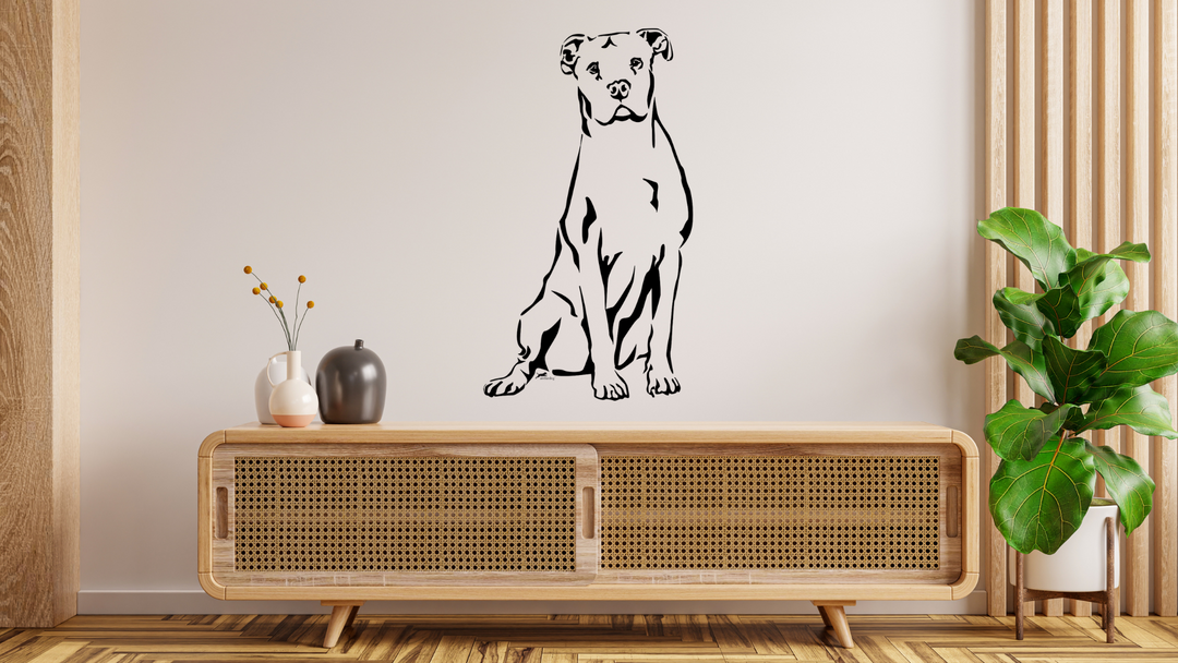 Dogo Argentino Wandtattoo Wandbild Wandsticker Wandaufkleber Wanddekoration