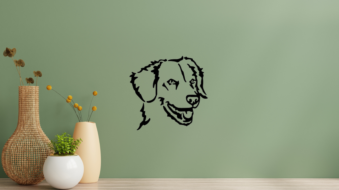 Duck Tolling Retriever Kopf Wandtattoo Wandbild Wandsticker Wandaufkleber Wanddekoration