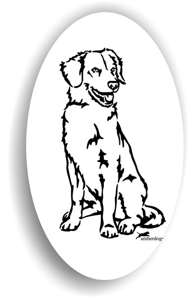 Duck Tolling Retriever Sticker Aufkleber