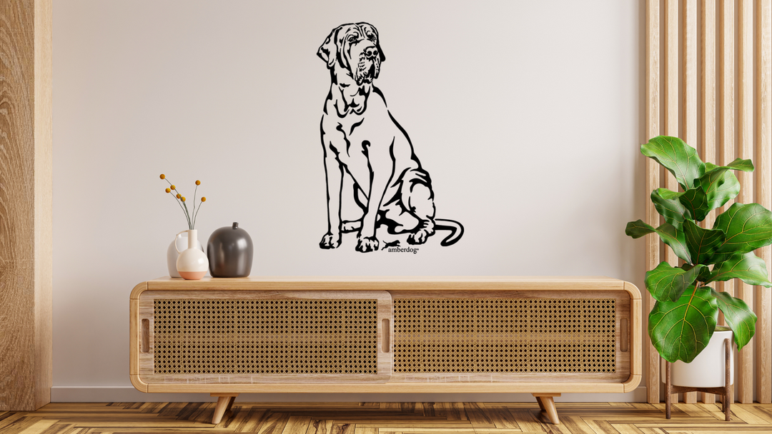 Fila Brasileiro Wandtattoo Wandbild Wandsticker Wandaufkleber Wanddekoration