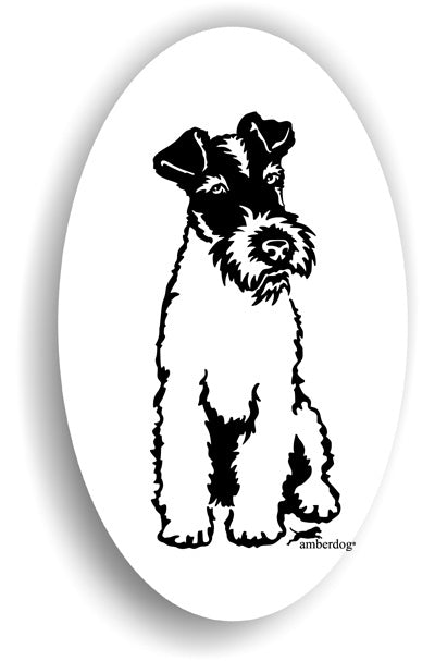Foxterrier Drahthaar Sticker