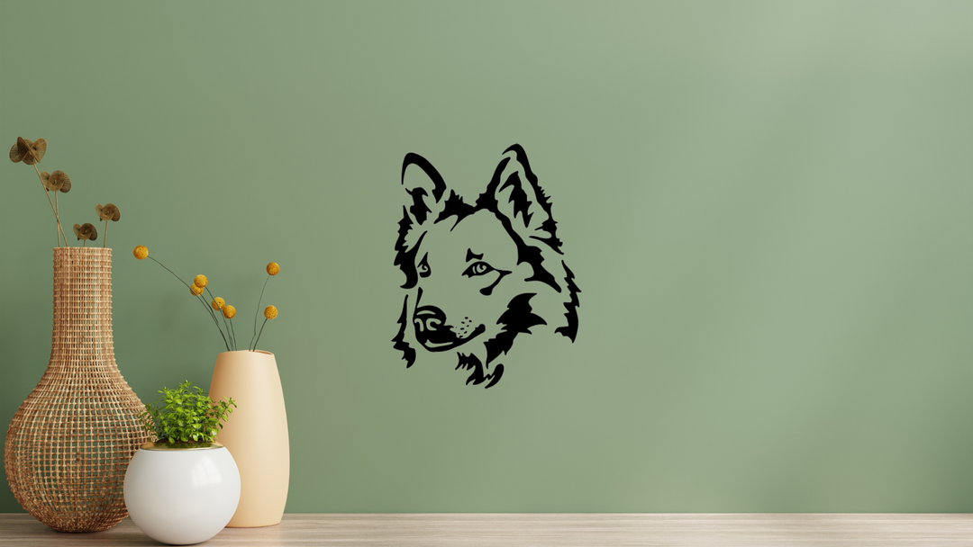 Harzer Fuchs Kopf Wandtattoo Wandbild Wandsticker Wandaufkleber Wanddekoration