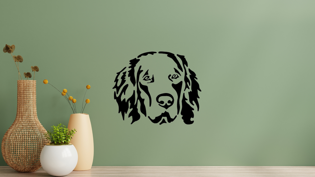 Hovawart Kopf Wandtattoo Wandbild Wandsticker Wandaufkleber Wanddekoration