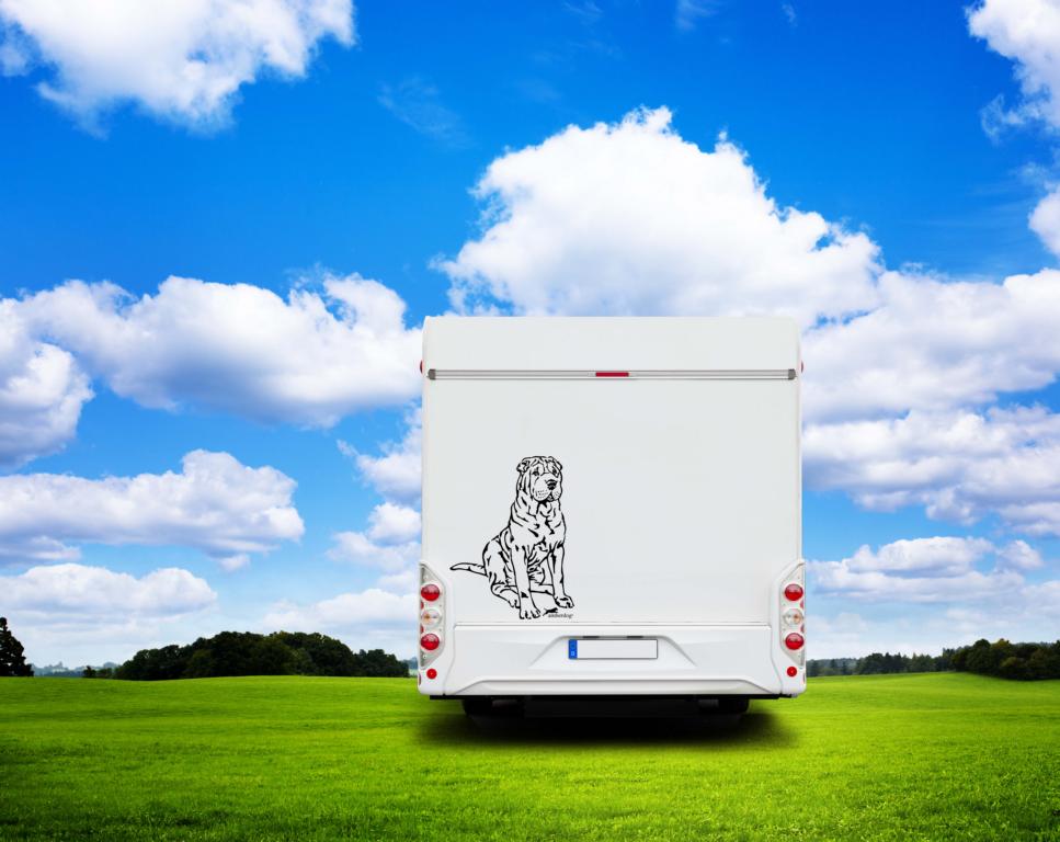 Shar Pei Auto Wohnmobil Aufkleber