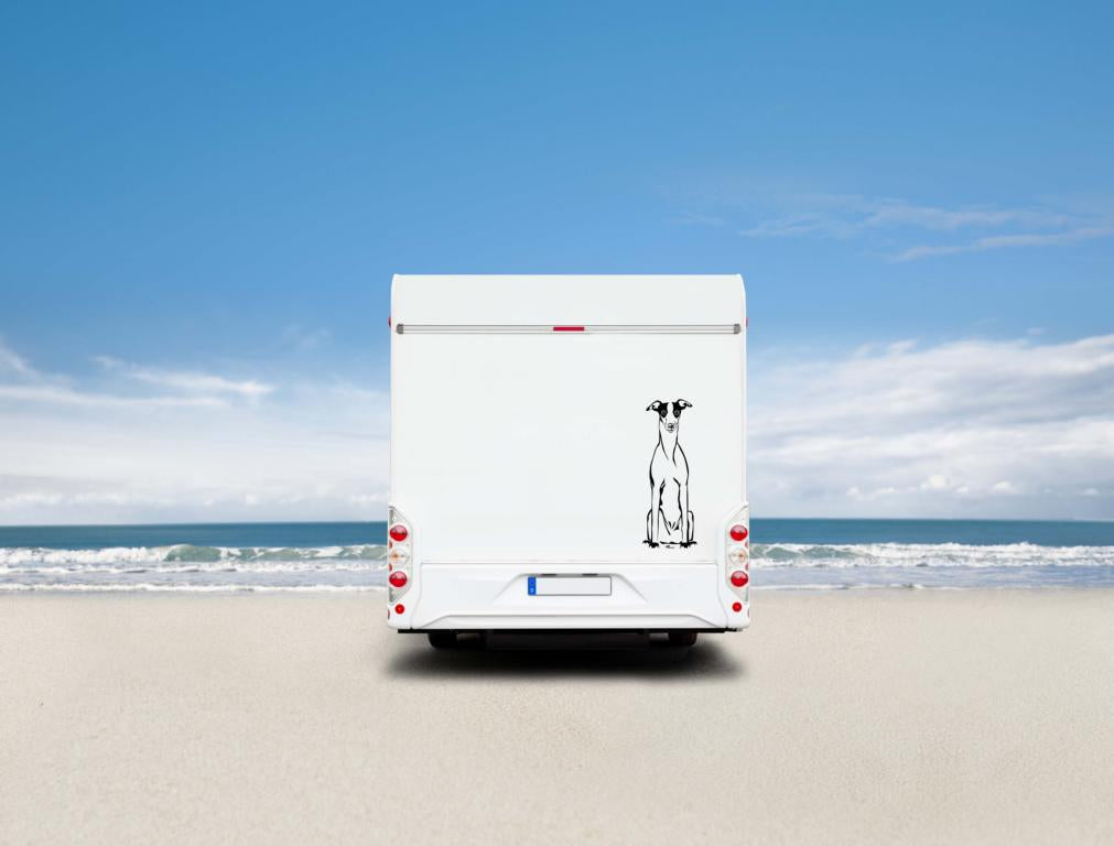 Whippet Windhund Auto Wohnmobil Aufkleber