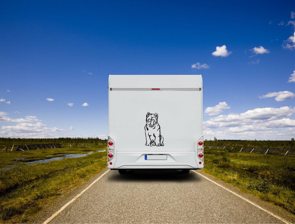 Chow Chow Kurzhaar Wohnmobil Aufkleber