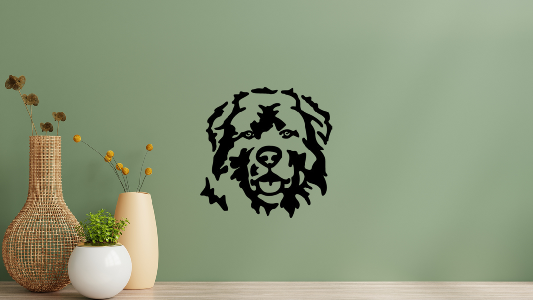 Kaukasier Kopf Wandtattoo Wandbild Wandsticker Wandaufkleber Wanddekoration