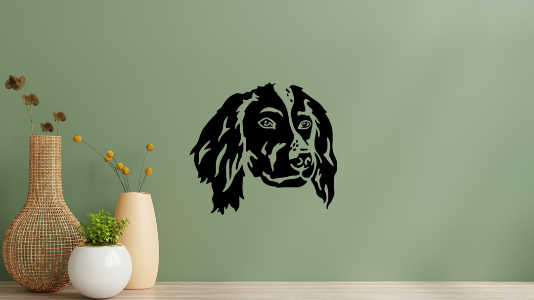 Kleiner Münsterländer Kopf Wandtattoo Wandbild Wandsticker Wandaufkleber Wanddekoration