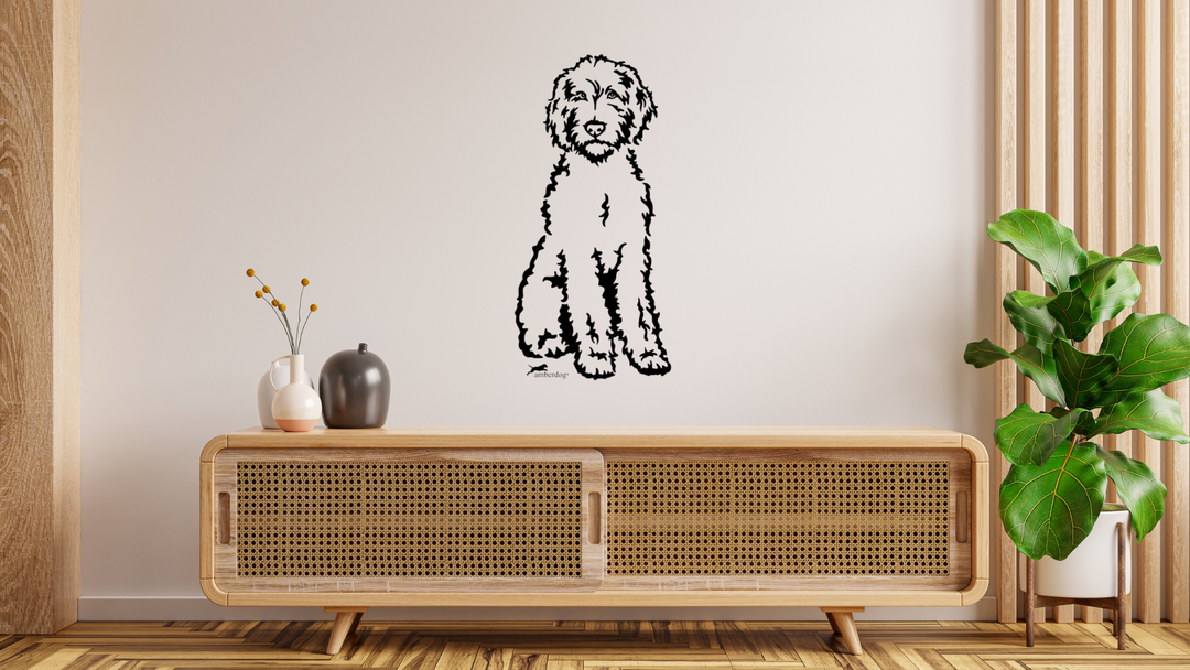 Labradoodle Wandtattoo Wandbild Wandsticker Wandaufkleber Wanddekoration