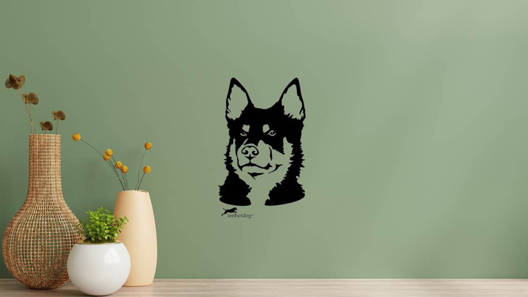 Lapinporokoira Kopf Wandtattoo Wandbild Wandsticker Wandaufkleber Wanddekoration