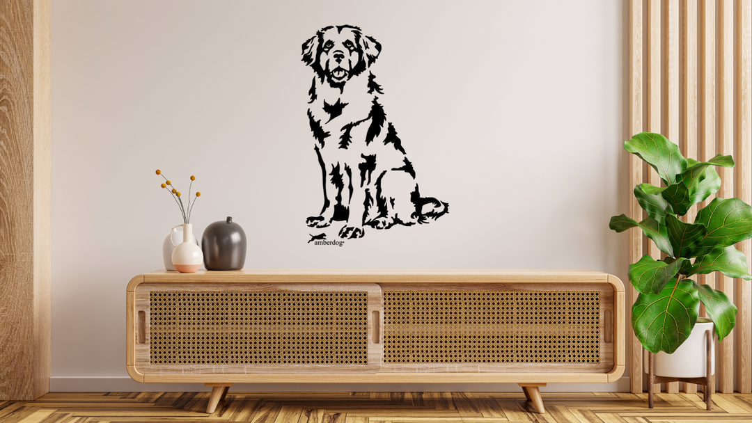 Leonberger Wandtattoo Wandbild Wandsticker Wandaufkleber Wanddekoration