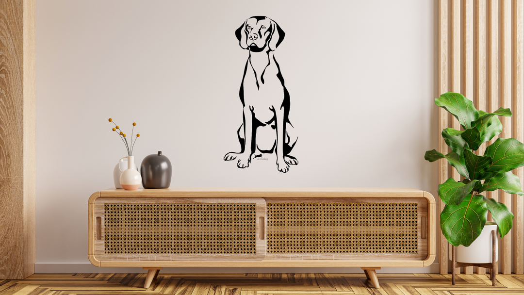 Magyar Vizsla Wandtattoo Wandbild Wandsticker Wandaufkleber Wanddekoration