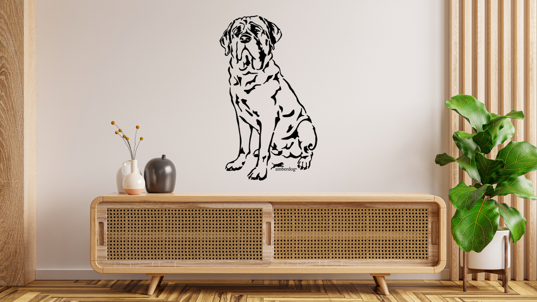 Mastiff Wandtattoo Wandsticker Wandaufkleber Wanddekoration