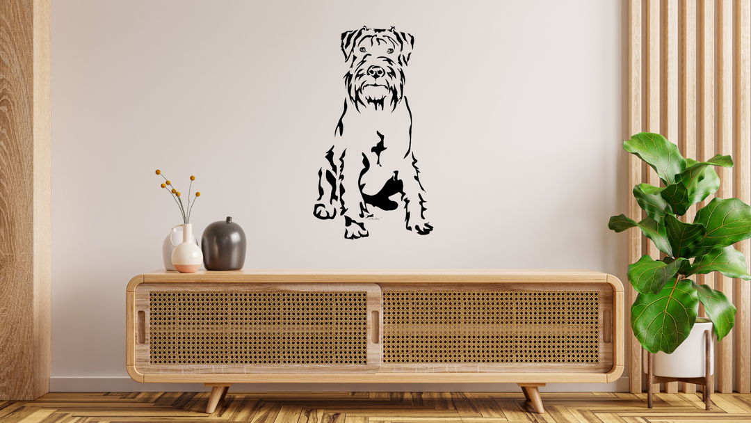Mittelschnauzer Wandtattoo Wandsticker Wandaufkleber Wanddekoration