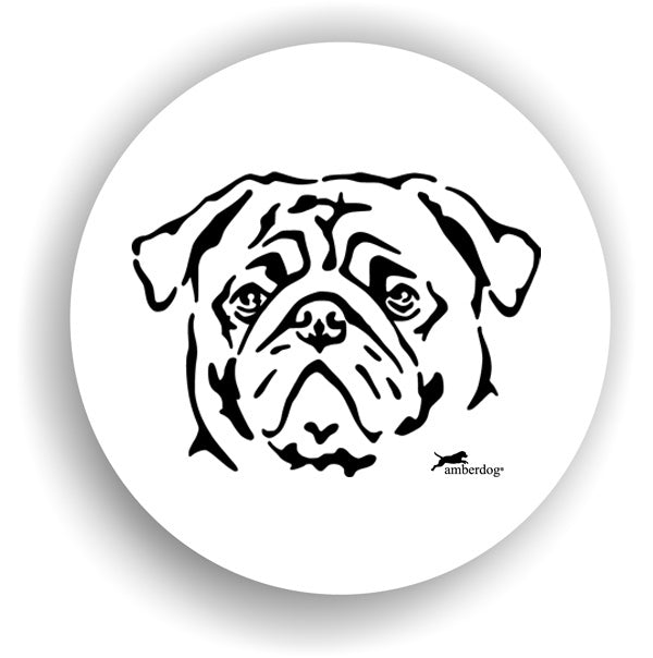 Mops Sticker Aufkleber
