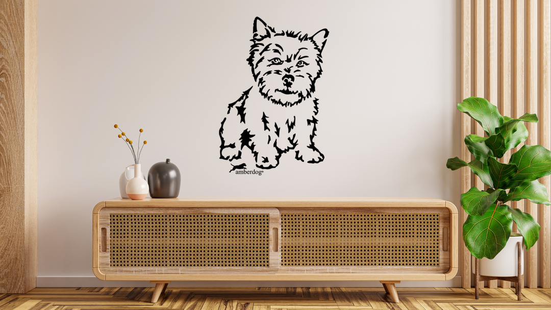 Norwich Terrier Wandtattoo Wandsticker Wandaufkleber Wanddekoration