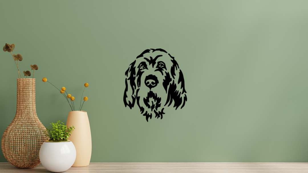 Spinone Italiano Kopf Wandtattoo Wandbild Wandsticker Wandaufkleber Wanddekoration