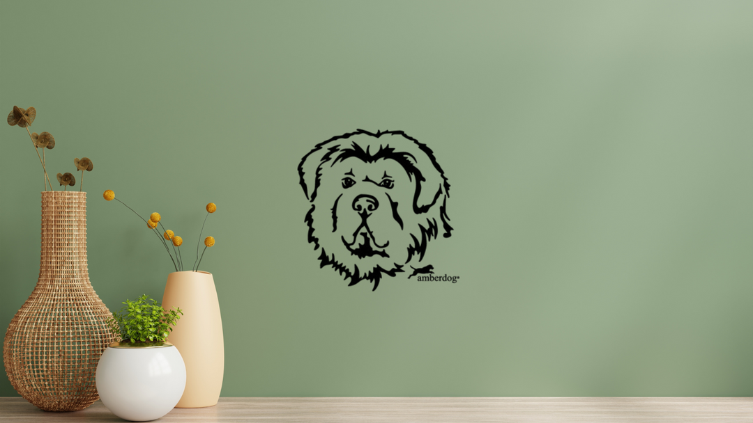 Do Khyi Tibet Dogge Kopf Wandtattoo Wandbild Wandsticker Wandaufkleber Wanddekoration