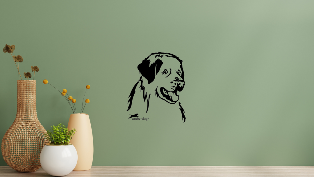 Tornjak Kopf Wandtattoo Wandbild Wandsticker Wandaufkleber Wanddekoration