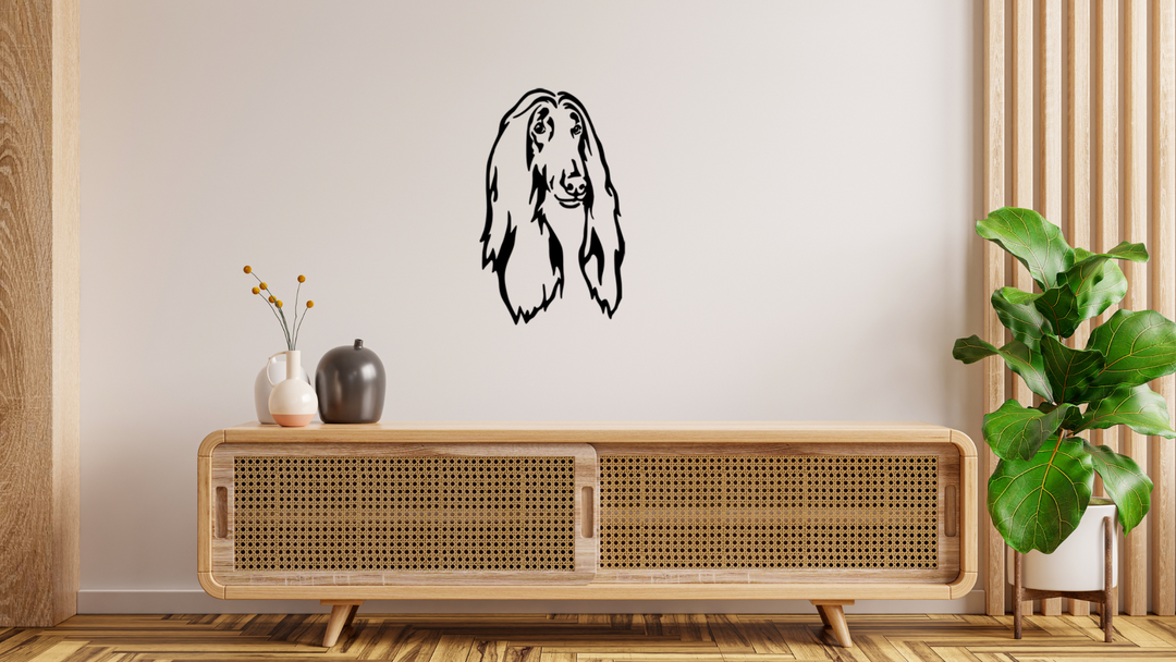 Afghane Kopf Wandtattoo Wandbild Wandsticker Wandaufkleber Wanddekoration