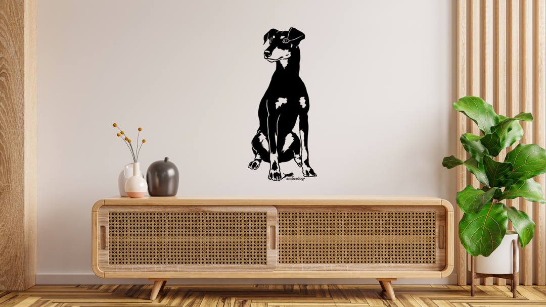 Manchester Terrier Wandtattoo Wandsticker Wandaufkleber Wanddekoration