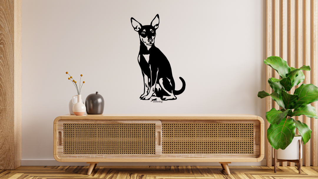 Zwergpinscher Wandtattoo Wandsticker Wandaufkleber Wanddekoration
