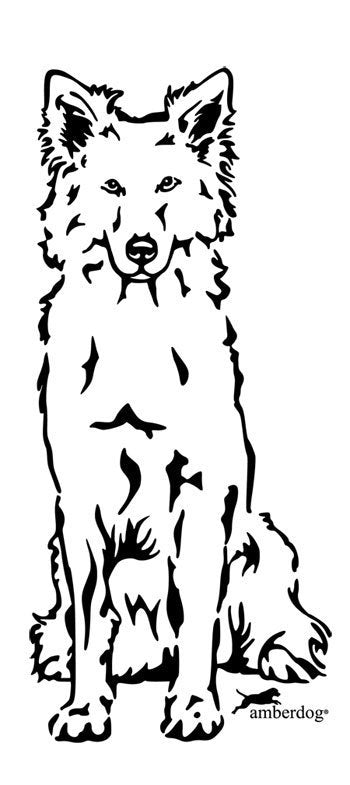 Weisser Schäferhund Berger Blanc Suisse Grafiklizenz