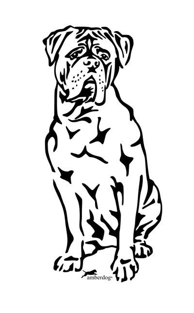 Bordeaux Dogge Grafiklizenz