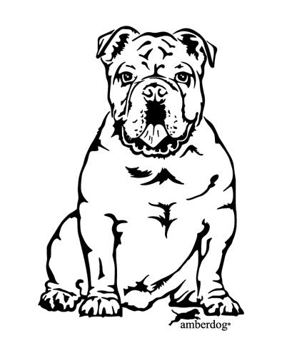 Englische Bulldogge Grafiklizenz
