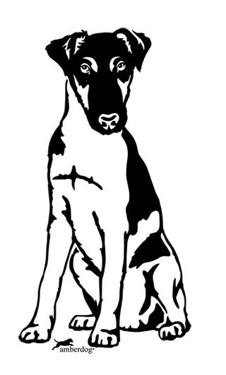 Foxterrier Glatthaar Grafiklizenz