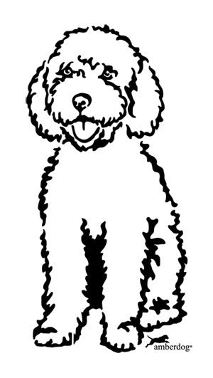 Spanischer Wasserhund Grafiklizenz