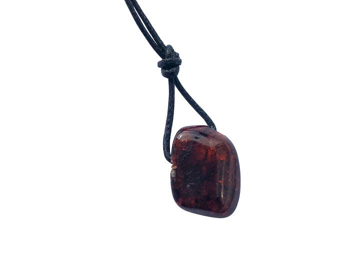 Bernstein Anhänger Amulett MINI mit Band