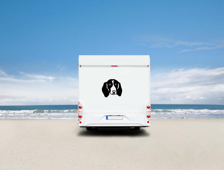Deutsche Bracke Kopf Auto Wohnmobil Aufkleber  I Wandtattoo