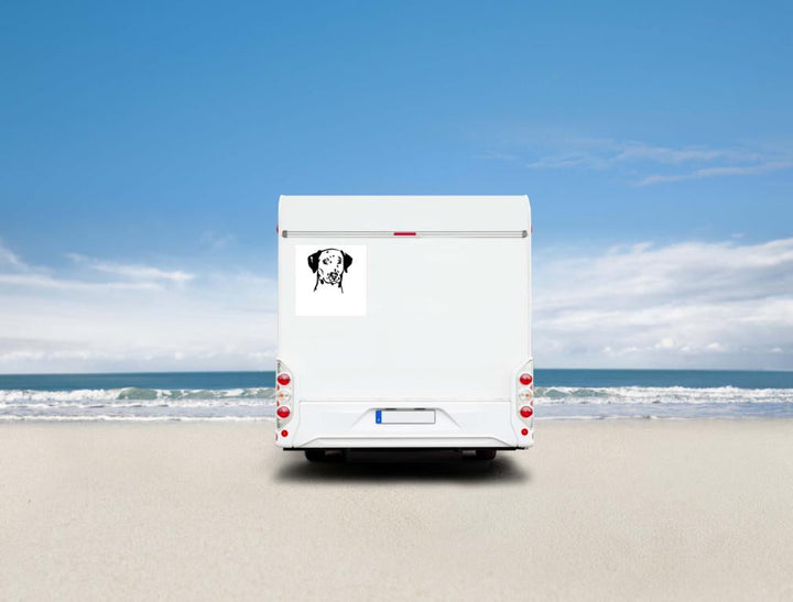 Dalmatiner Kopf Auto Wohnmobil Aufkleber I Wandtattoo
