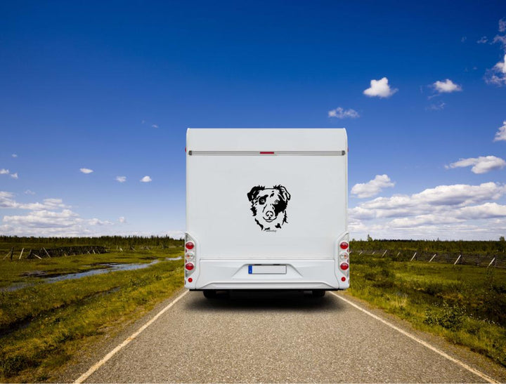 Tiger Altdeutscher Hütehund Kopf Auto Wohnmobil Aufkleber  I Wandtattoo