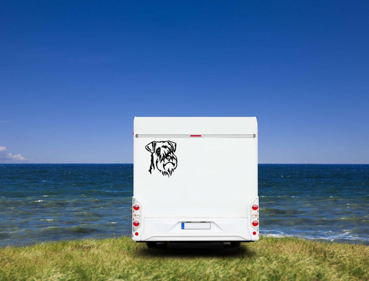 Zwergschnauzer Kopf Auto Wohnmobil Aufkleber - Wandtattoo
